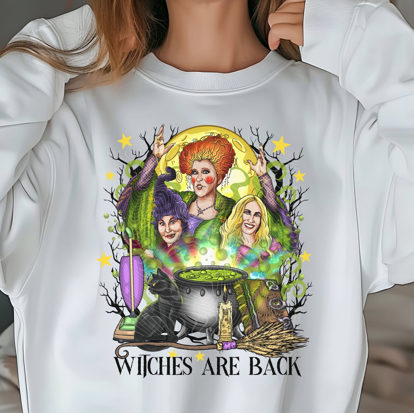 Witches Are Back DTF Transfer Ready For Press, DTF Prints, Heat Press Transfers #SP056