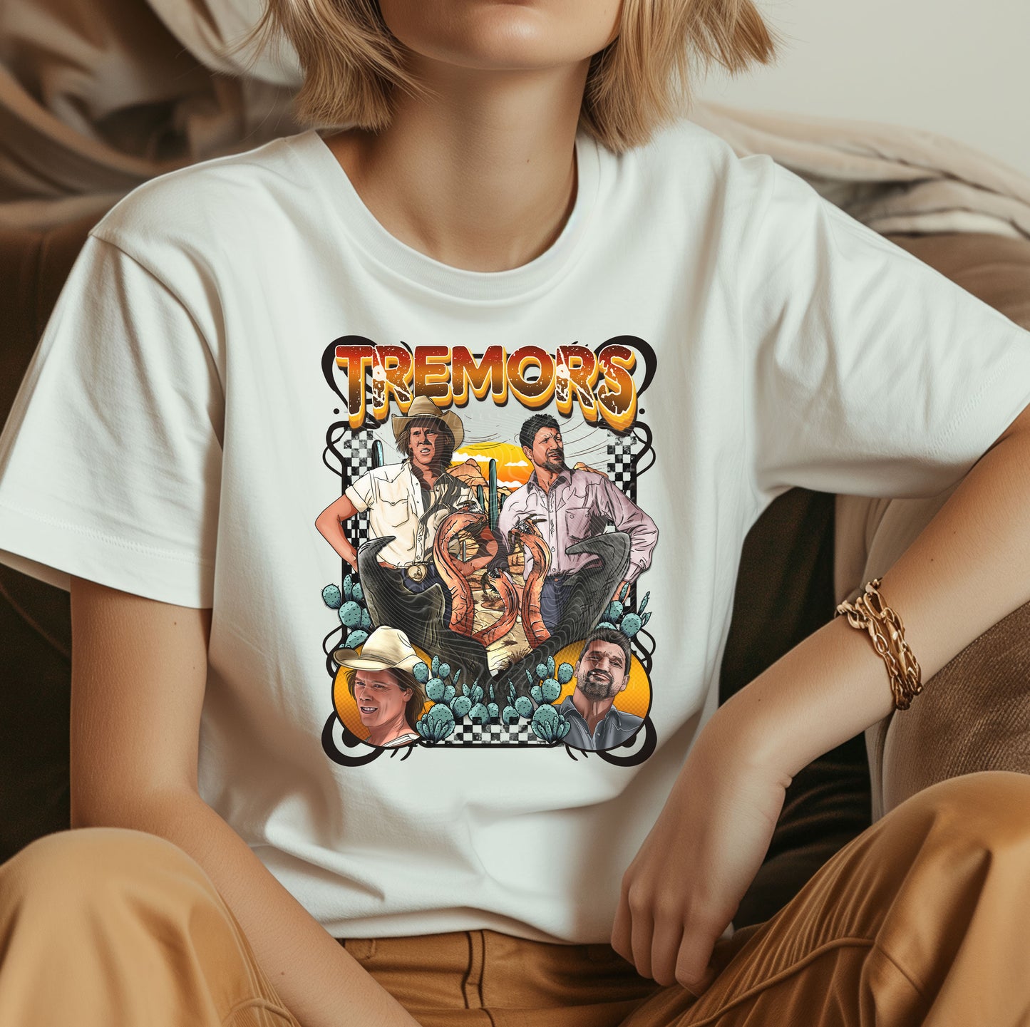 Tremors DTF Transfers Ready For Press, DTF Prints, Heat Press Transfers #SP060