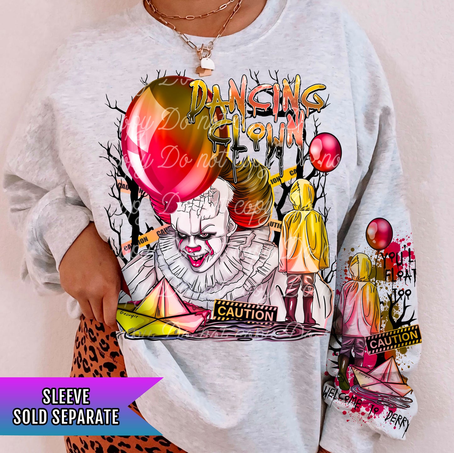 Dancing Clown DTF Transfers Ready For Press, DTF Prints, Heat Press Transfers #SP078