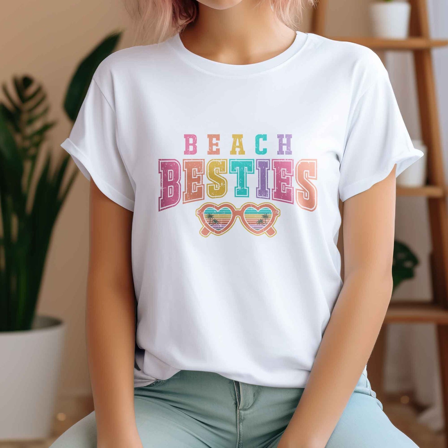 Beach Besties DTF Transfers, DTF Transfer Ready For Press, Heat Press Transfer, Summer Dtf Prints, Direct to Film, Beach DTF Print