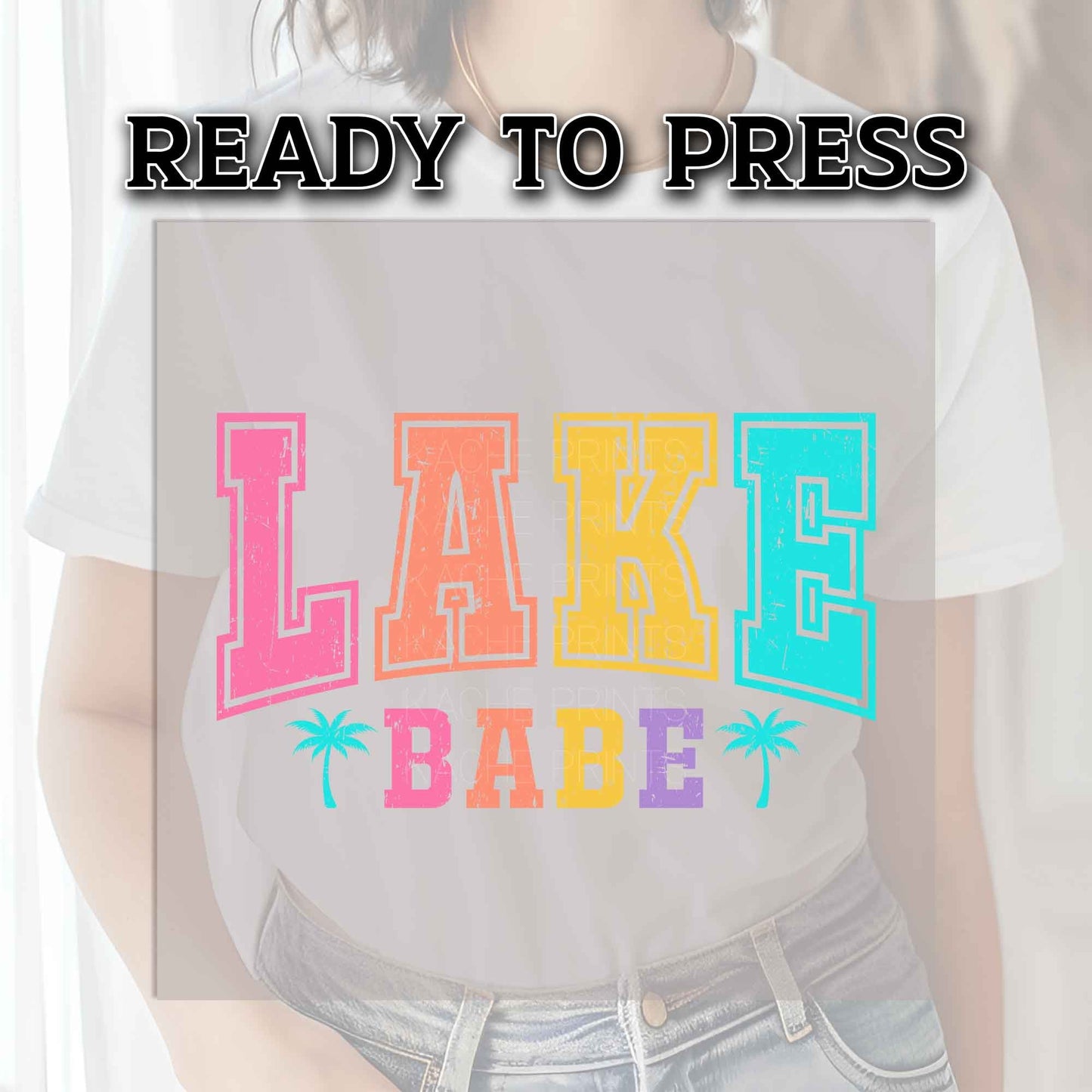 Lake Babe DTF Transfers, DTF Transfer Ready For Press, Heat Press Transfer, Summer Dtf Prints, Direct to Film, Lake Vibes DTF Print, Summer
