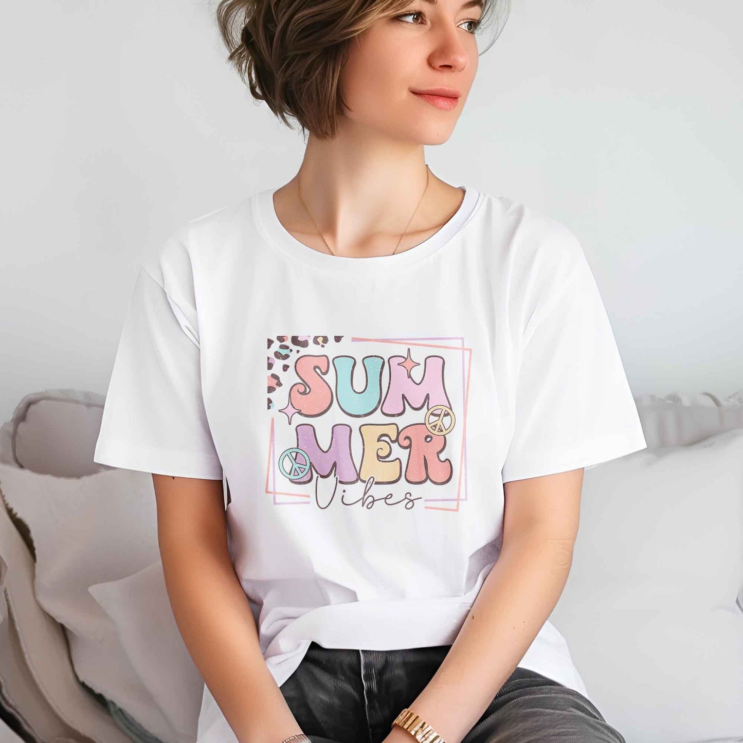 Summer Vibes DTF Transfer, DTF Transfer Ready For Press, Heat Press Transfer, Summer Vibes DTF Prints, Direct to Film, Summer Transfers