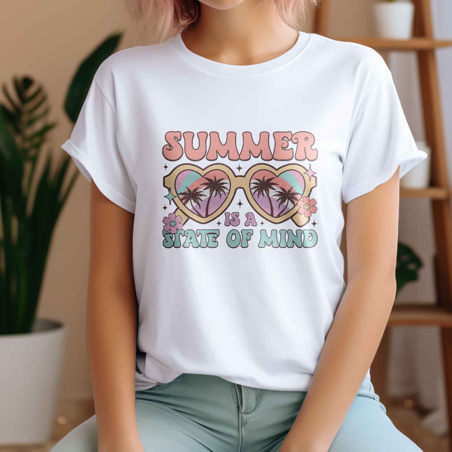 Summer DTF Transfer, DTF Transfer Ready For Press, Heat Press Transfer, DTF Prints, Direct to Film, Summer Print, Summer is a State of Mind