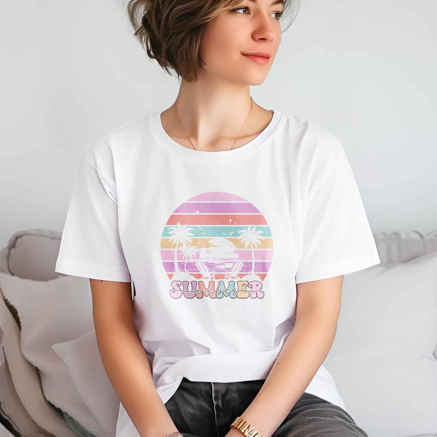 Summer Vibes DTF Transfers, Summer DTF Transfer, DTF Transfer Ready For Press, Heat Press Transfer, Beach Dtf Prints, Summer Direct to Film
