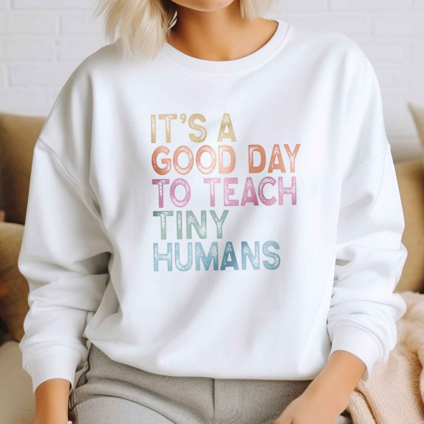 Teacher DTF Transfers, DTF Transfer Ready For Press, Heat Press Transfer, Dtf Heat Transfer, It's A Good Day To Teach Tiny Humans, Dtf Print