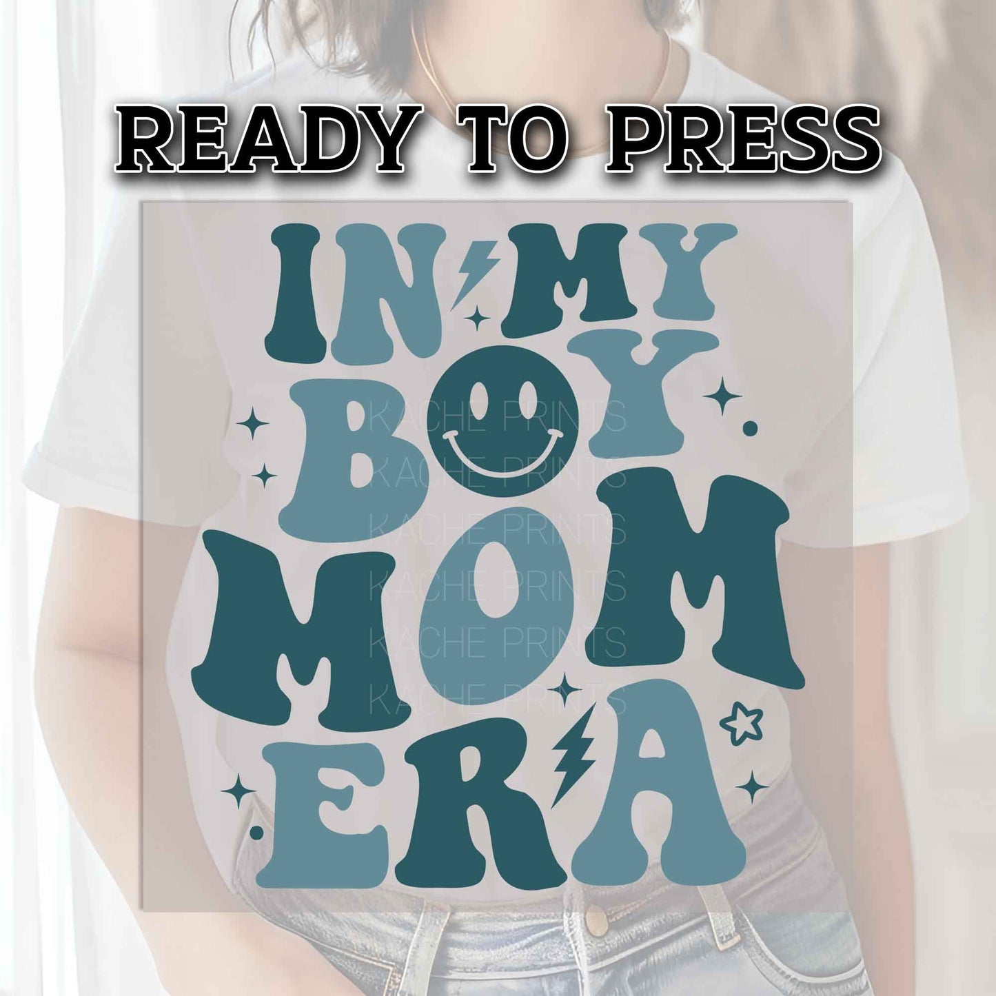 Boy Mom DTF Transfers, DTF Transfer Ready For Press, Heat Press Transfer, Ready For Press, Dtf Heat Transfer, In My Boy Mom Era, Retro Mom