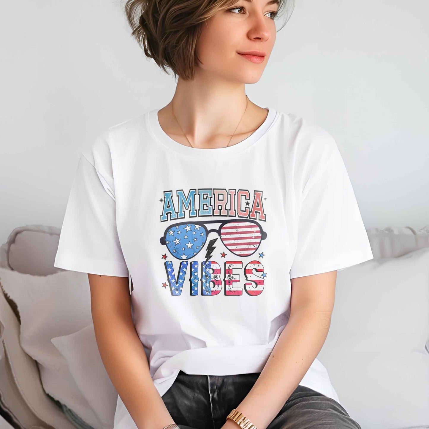 America Vibes DTF Transfers, DTF Transfer Ready For Press, Heat Press Transfer, Ready For Press, Dtf Heat Transfer, America Dtf Transfers