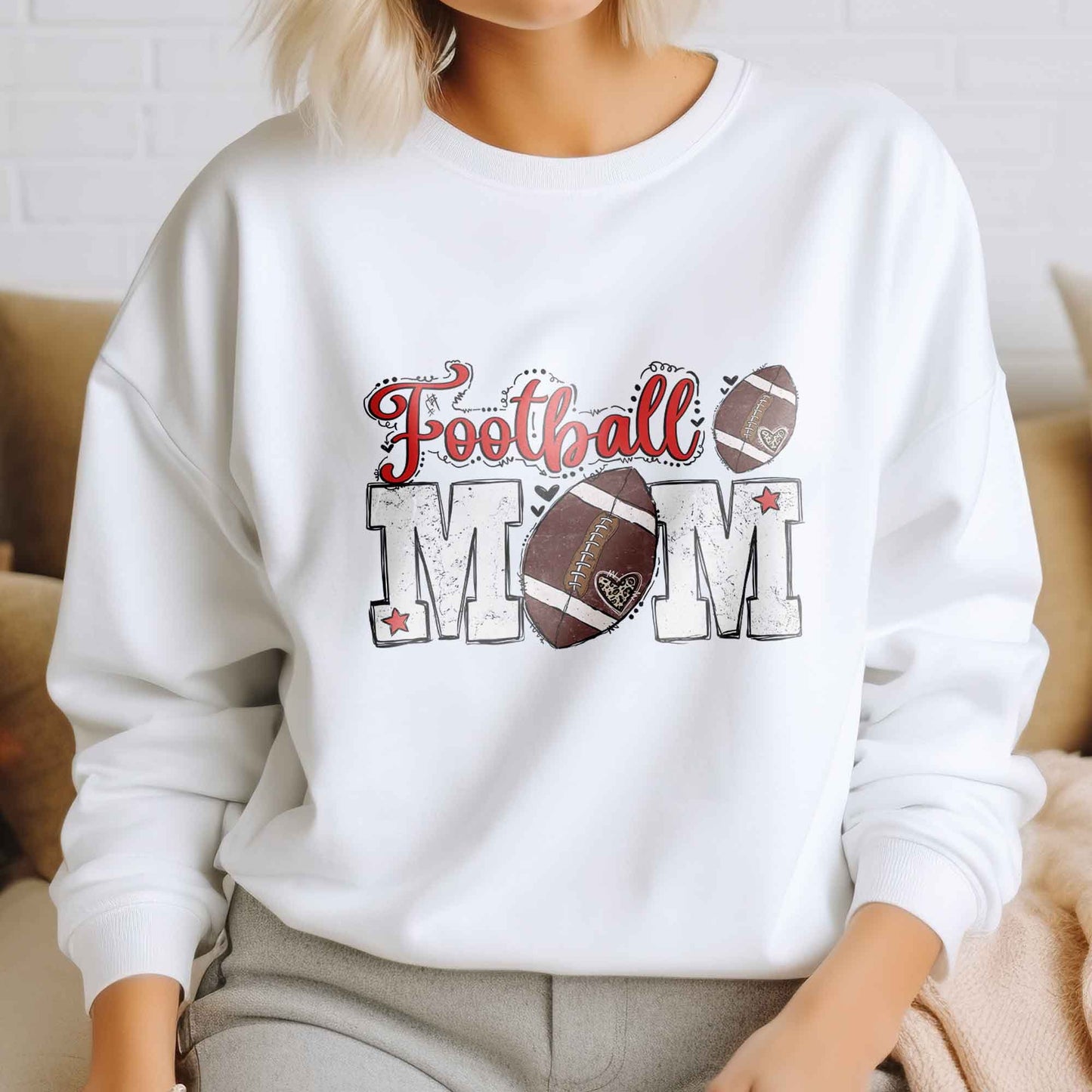Football Mom DTF Transfers, DTF Transfer Ready For Press, Heat Press Transfer, Football Ready For Press, Football Mom Dtf Heat Transfers