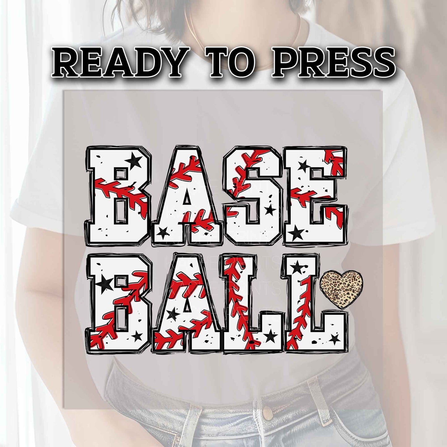 Baseball DTF Transfer Ready For Press, Baseball DTF Transfers,Heat Press Transfer,Ready For Press,Dtf Heat Transfer,Love Baseball DTF Prints