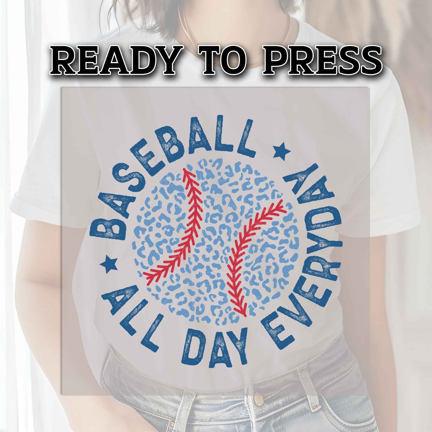 Baseball DTF Transfer Ready For Press, Baseball DTF Transfers, Heat Press Transfer, Ready For Press, Dtf Heat Transfer, Baseball All Day Dtf