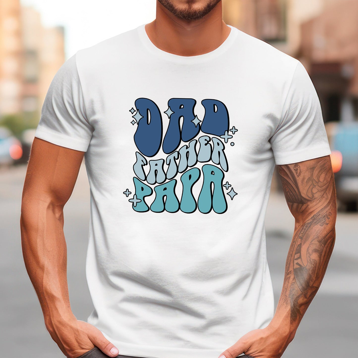 Dad DTF Transfers, DTF Transfer Ready For Press, Heat Press Transfer, DTF Print, Daddy Ready For Press, Father Dtf Prints, Dad Father Papa
