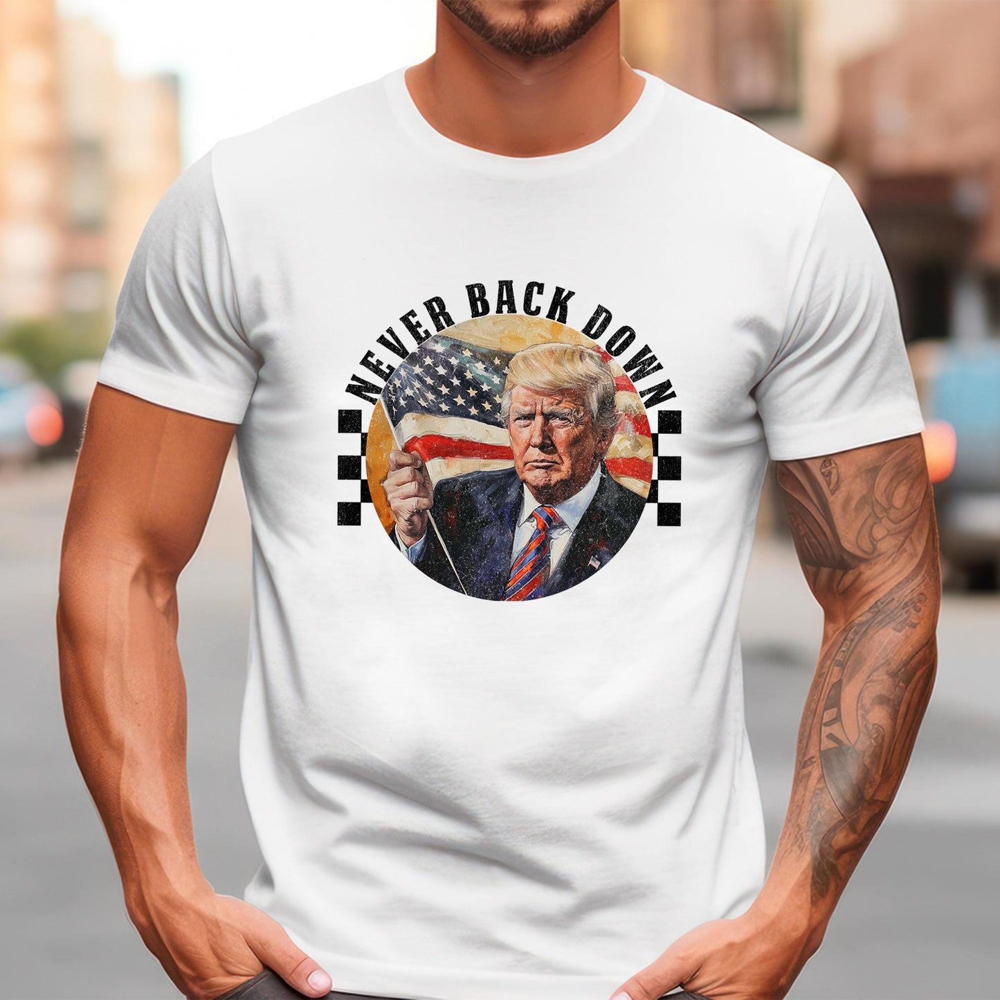 Trump DTF Transfer, Never Back Down Again DTF Transfer, Felon Trump Ready to Press, Trump Transfers, Heat Transfer, Trump 2024, Donald Trump