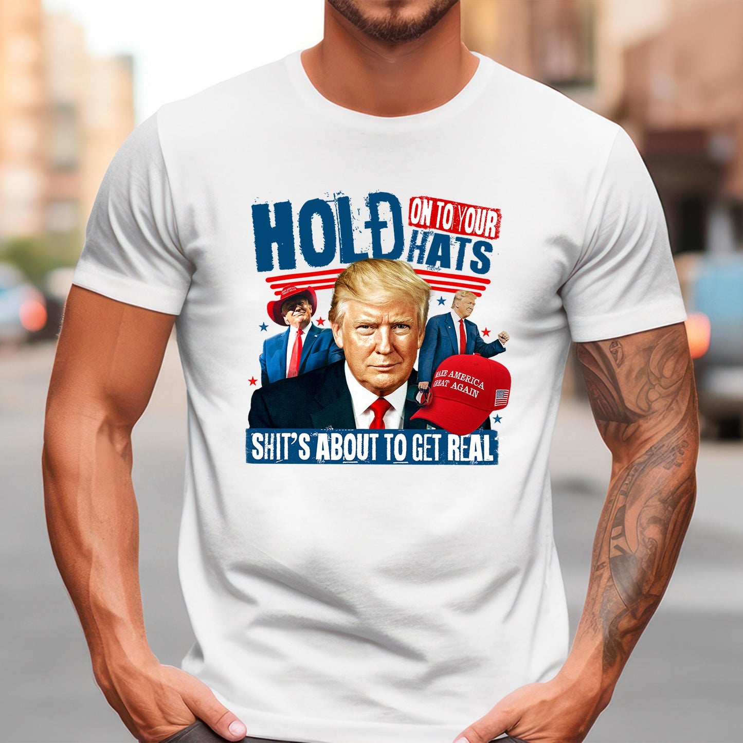 Trump DTF Transfer, Trump Ready to Press, Trump Transfers, Heat Transfer, Trump 2024, Trump DTF Prints, Hold on to Your Hats,Trump President