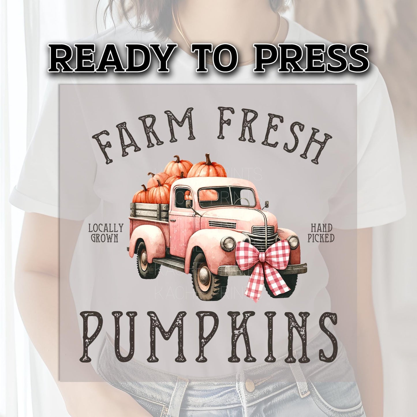 Pumpkin Spice DTF Transfer Ready For Press, Fall DTF Transfers, Autumn DTF Transfer, Heat Press Transfer, Fall Transfer, Farm Fresh Pumpkins