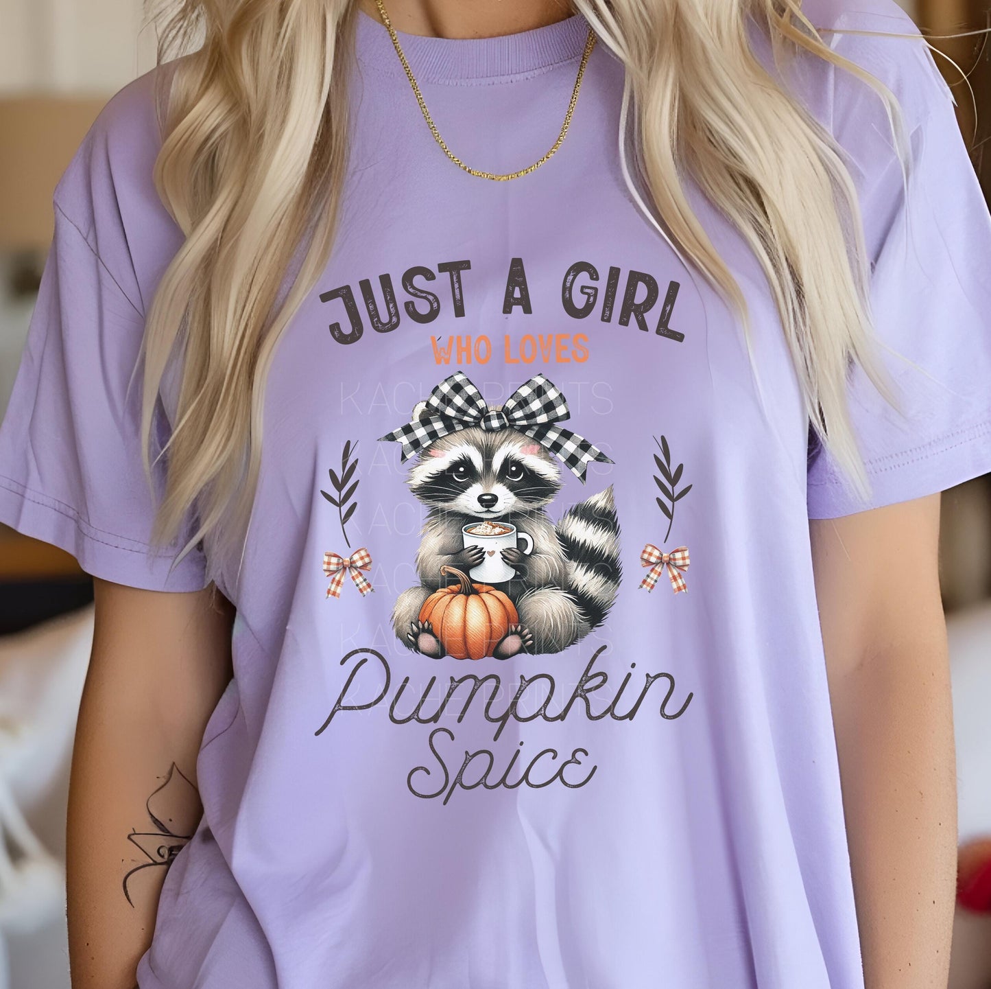 Pumpkin DTF Transfer Ready For Press, Fall DTF Transfers, Fall Transfers, Autumn DTF Transfer, Just A Girl Who Loves Pumpkin Spice Dtf Print