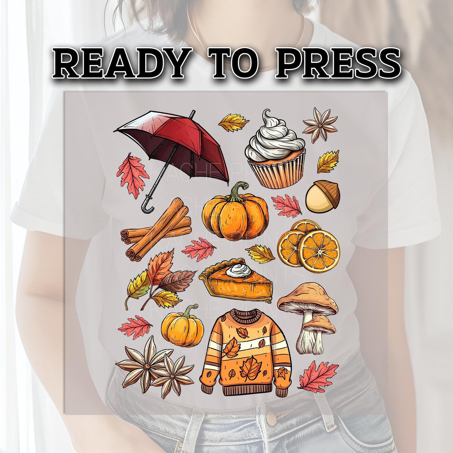 Autumn DTF Transfer Ready For Press, Fall DTF Transfers, Autumn DTF Transfer, Fall Transfers, Pumpkin Spice Dtf, Cozy Autumn Dtf Transfers