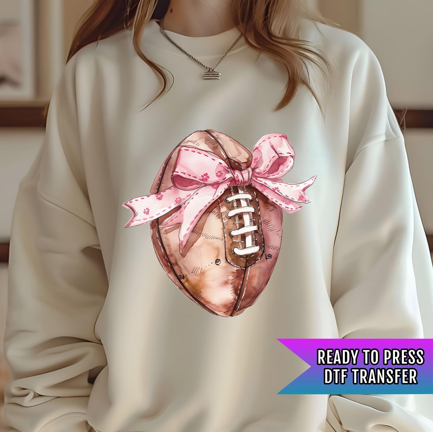Football DTF Transfer Ready For Press, Football DTF Transfers, Football Heat Press Transfer, Ready For Press, Football Girl Dtf Transfers