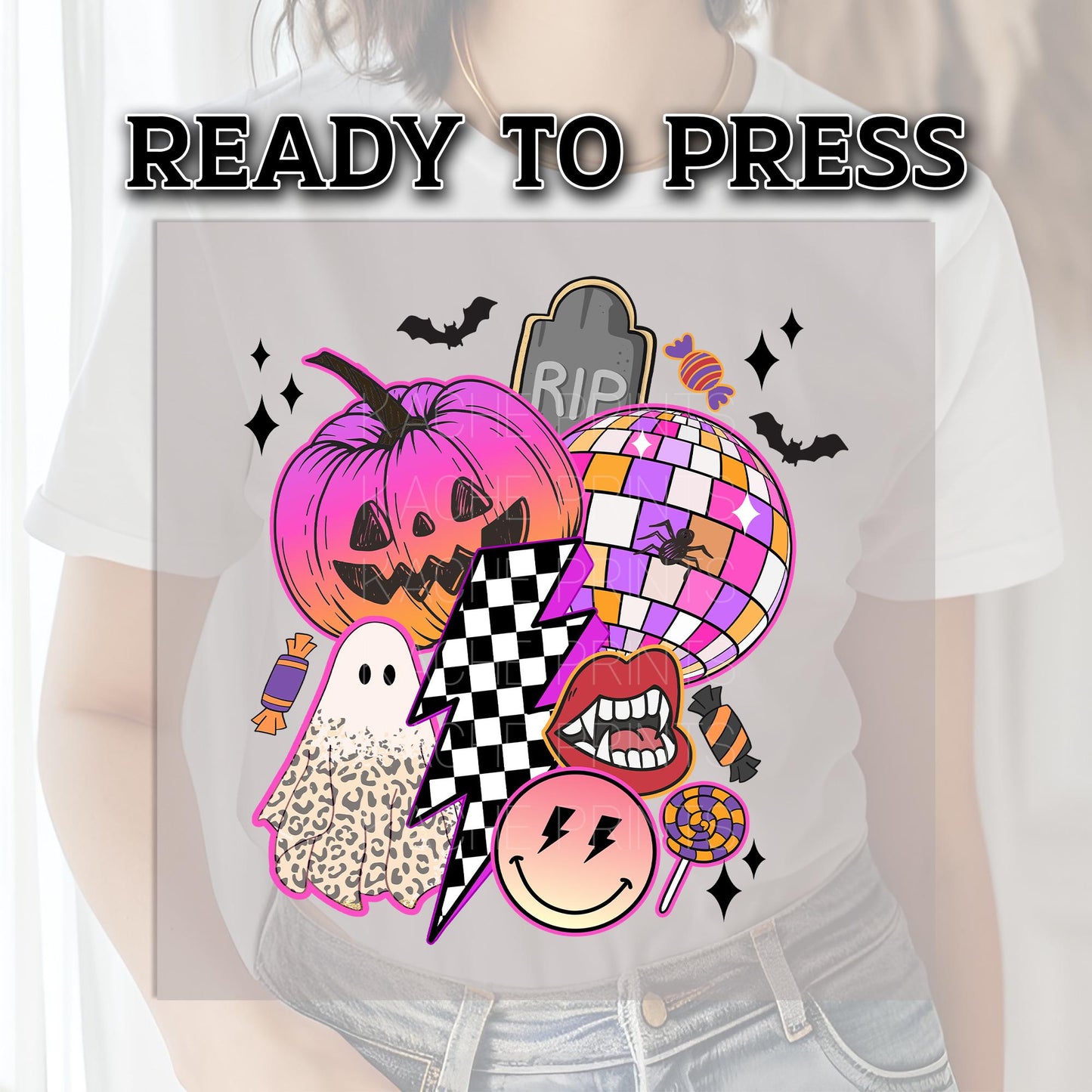 Halloween DTF Transfers, Halloween DTF Transfer Ready For Press, Horror DTF Print, Heat Press Transfer, Spooky Dtf Transfers, Pumpkin Dtf