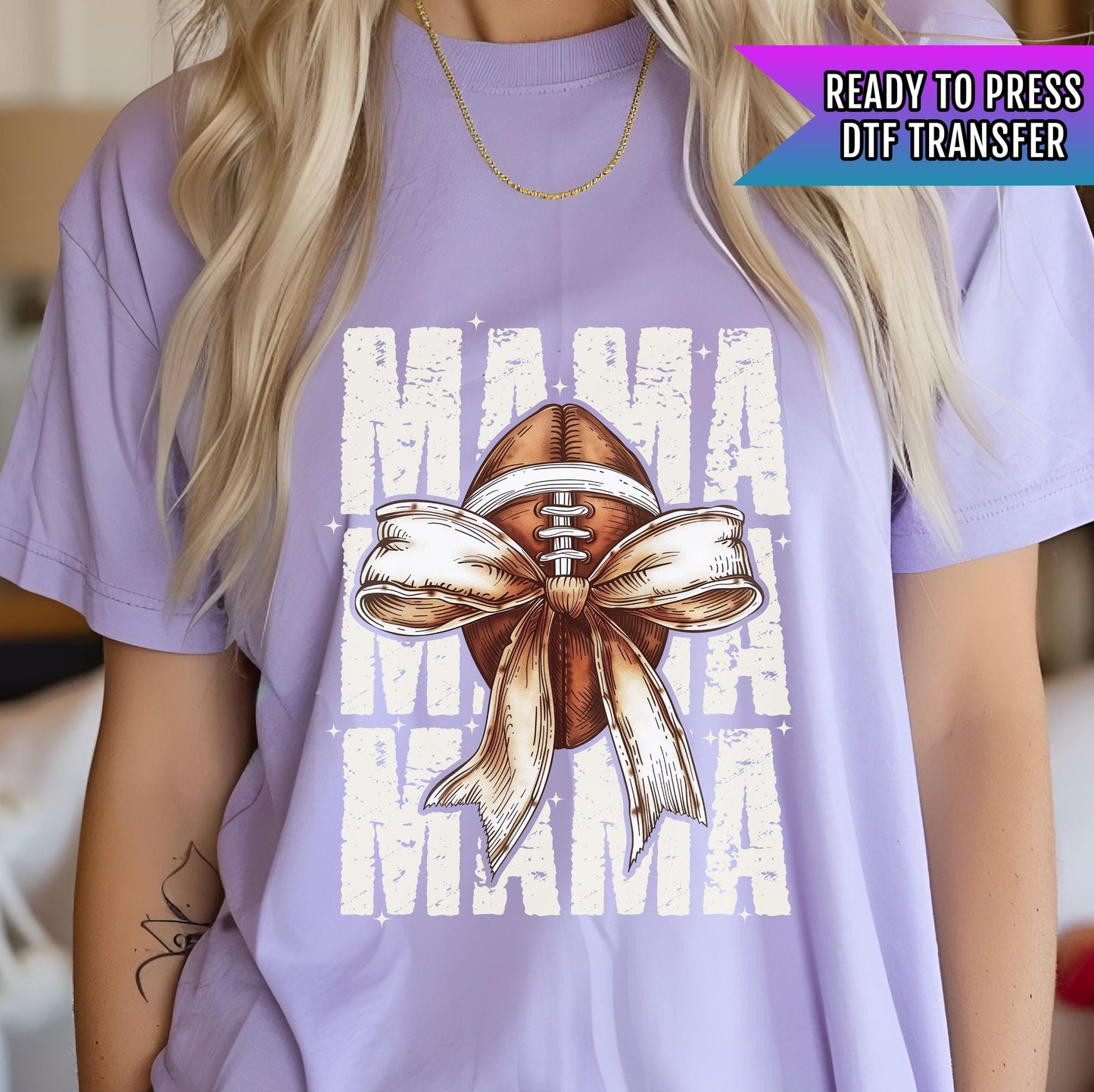 Football Mama DTF Transfer Ready For Press, DTF Transfers, Heat Press Transfer, Dtf Heat Transfer, Game Dtf Transfer, Football Dtf Transfers