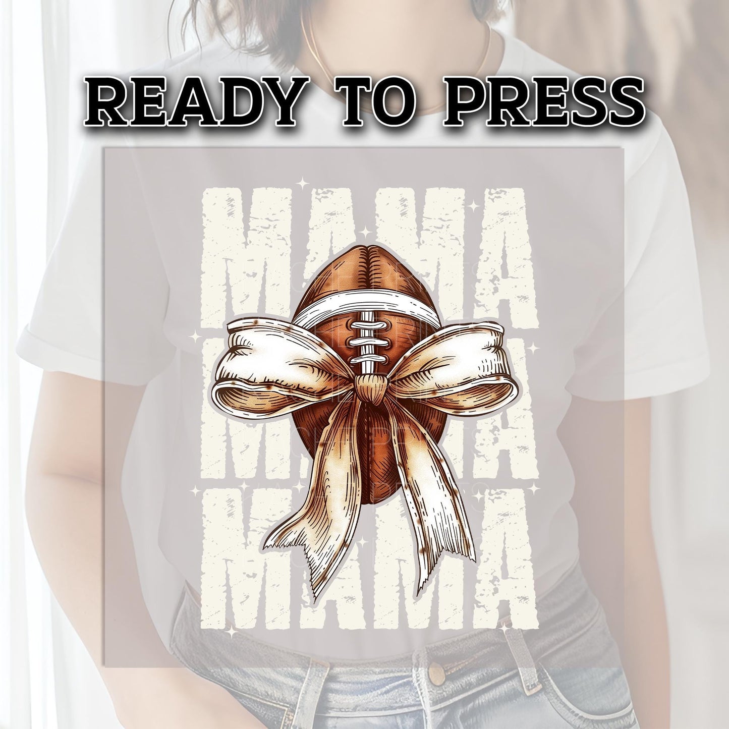 Football Mama DTF Transfer Ready For Press, DTF Transfers, Heat Press Transfer, Dtf Heat Transfer, Game Dtf Transfer, Football Dtf Transfers