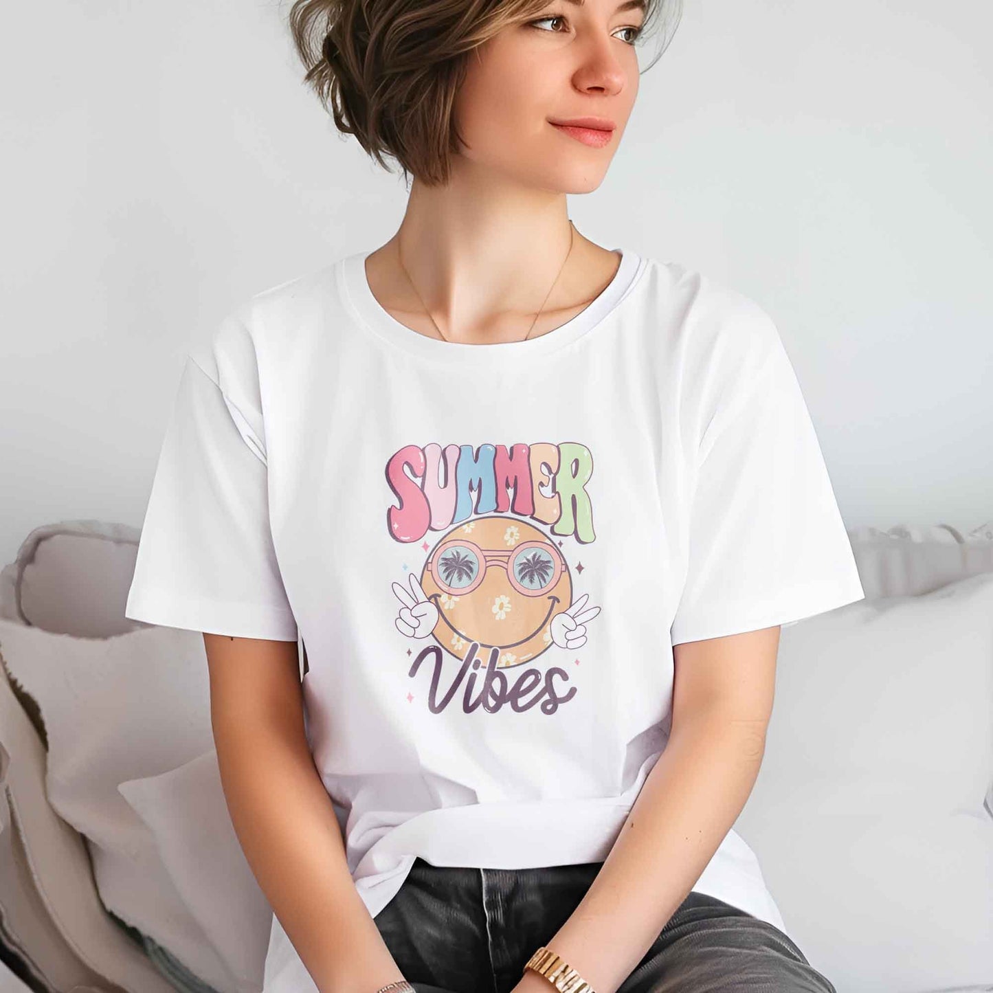 Summer Vibes DTF Transfers, DTF Transfer Ready For Press, Heat Press Transfer, Vacation Dtf Prints, Direct to Film, DTF Print, Beach Vibes