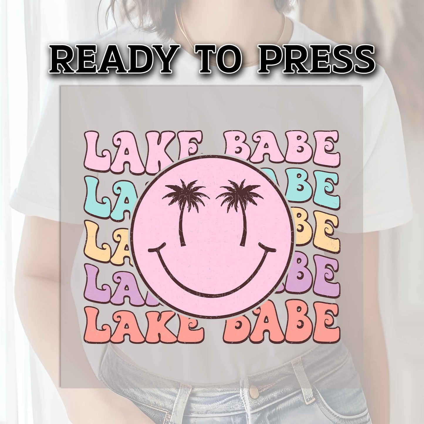 Summer DTF Transfer, DTF Transfer Ready For Press, Heat Press Transfer, DTF Prints, Direct to Film, Summer Transfer, Lake Babe Dtf Transfers