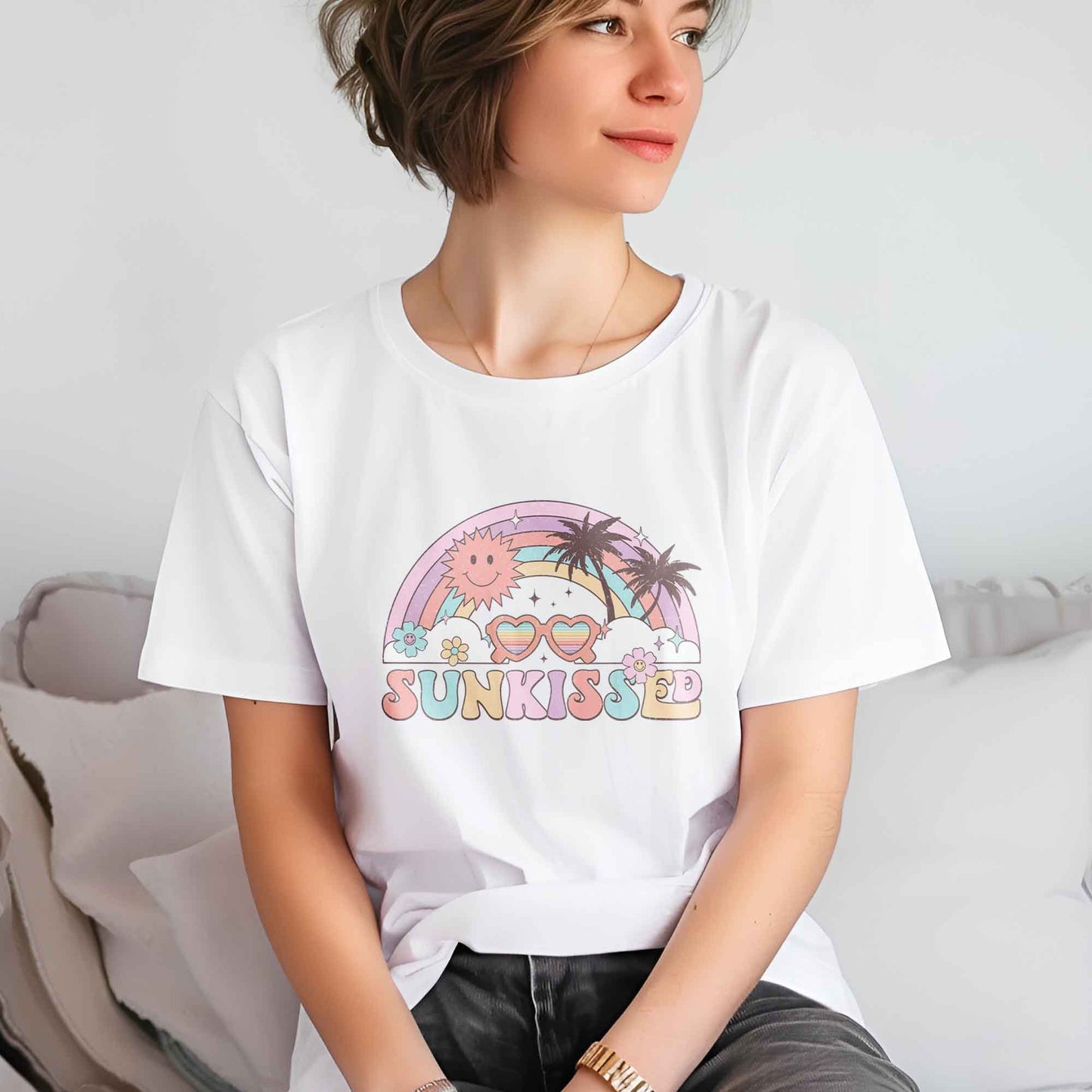 Summer DTF Transfer, DTF Transfer Ready For Press, Heat Press Transfer, DTF Prints, Direct to Film, Summer Transfer, Sunkissed Transfers