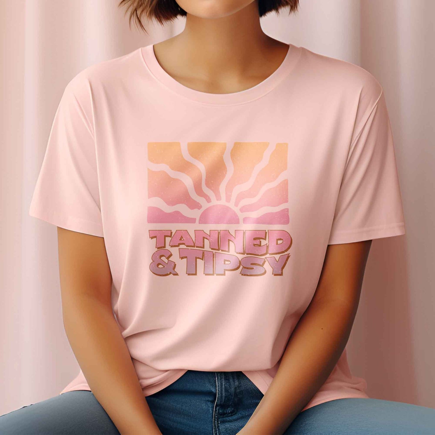 Summer DTF Transfers, DTF Transfer Ready For Press, Heat Press Transfer, T-shirt Transfers, Direct to Film, Tanned and Tipsy Transfer, DTF