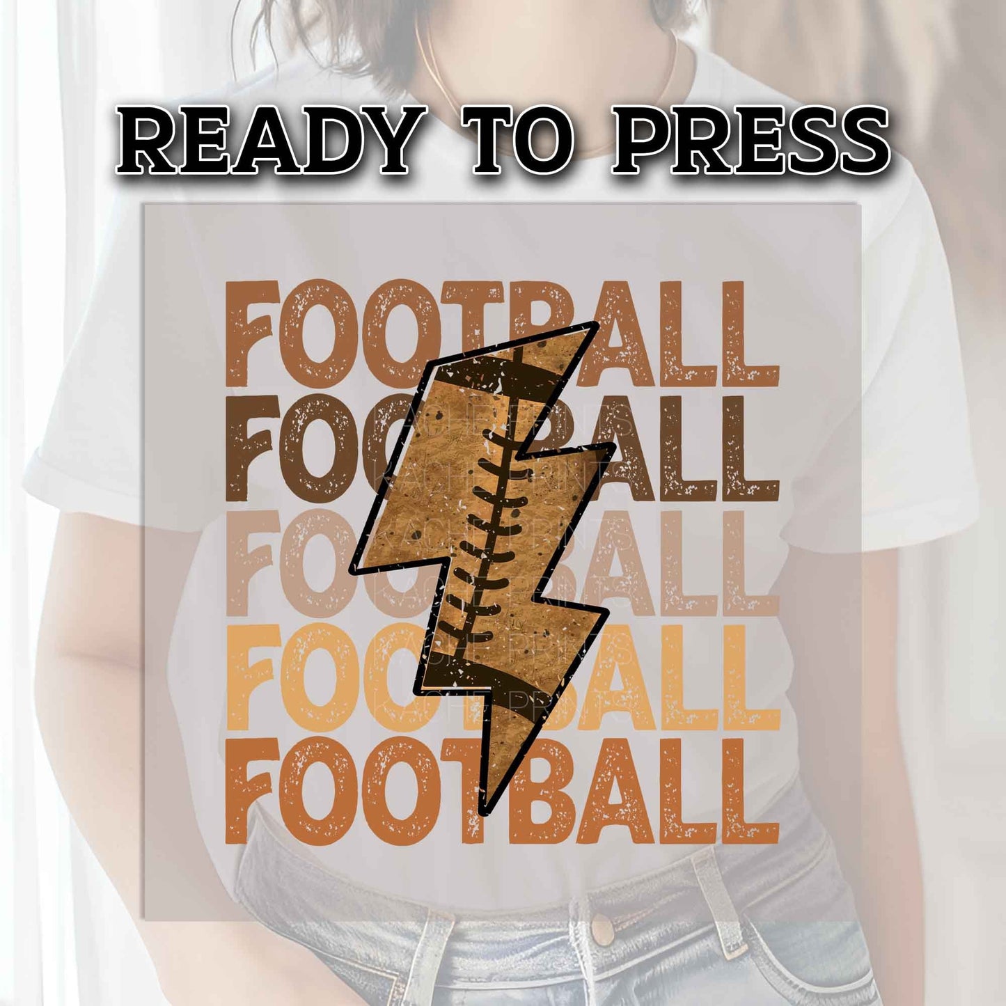 Football DTF Transfers, DTF Transfer Ready For Press, Heat Press Transfer, Football Ready For Press, Dtf Heat Transfer, Football Retro Dtf