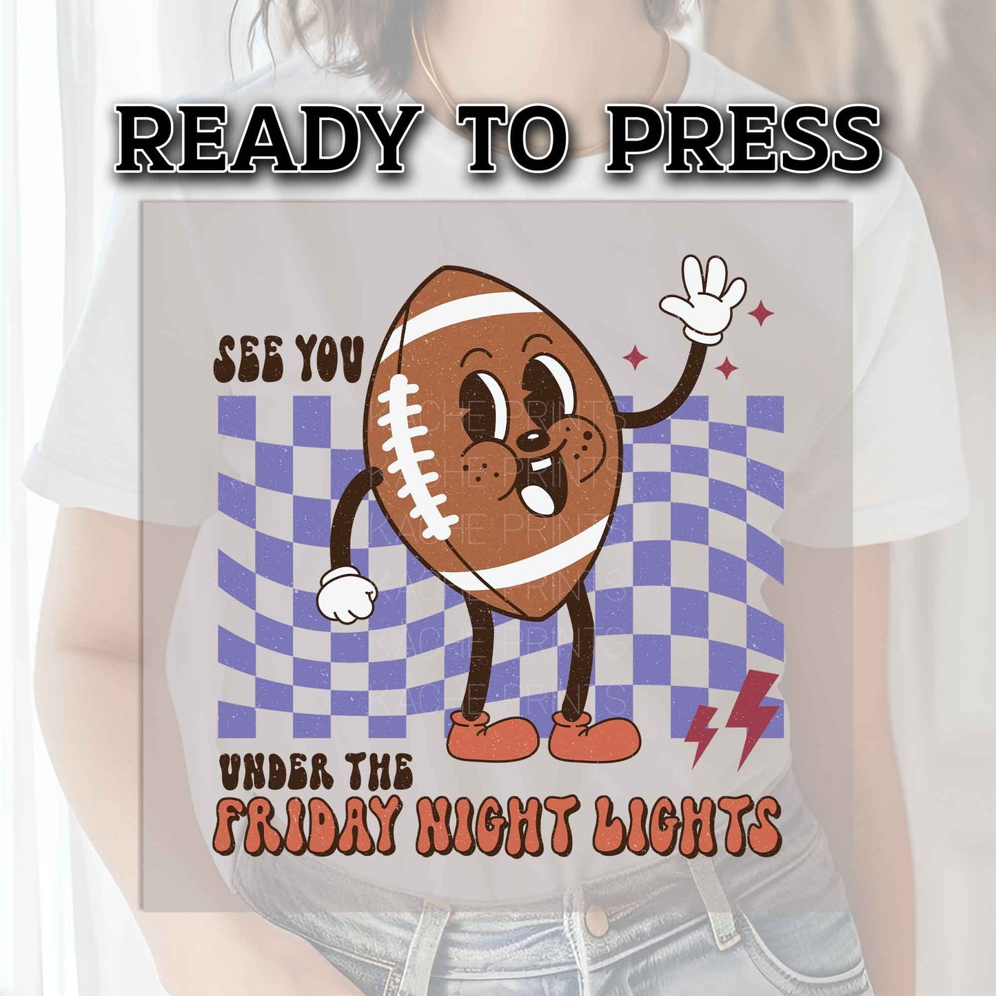 Football DTF Transfer Ready For Press, Football Transfers, DTF Transfers, Heat Press Transfer, Dtf Heat Transfer,Football Night DTF Transfer