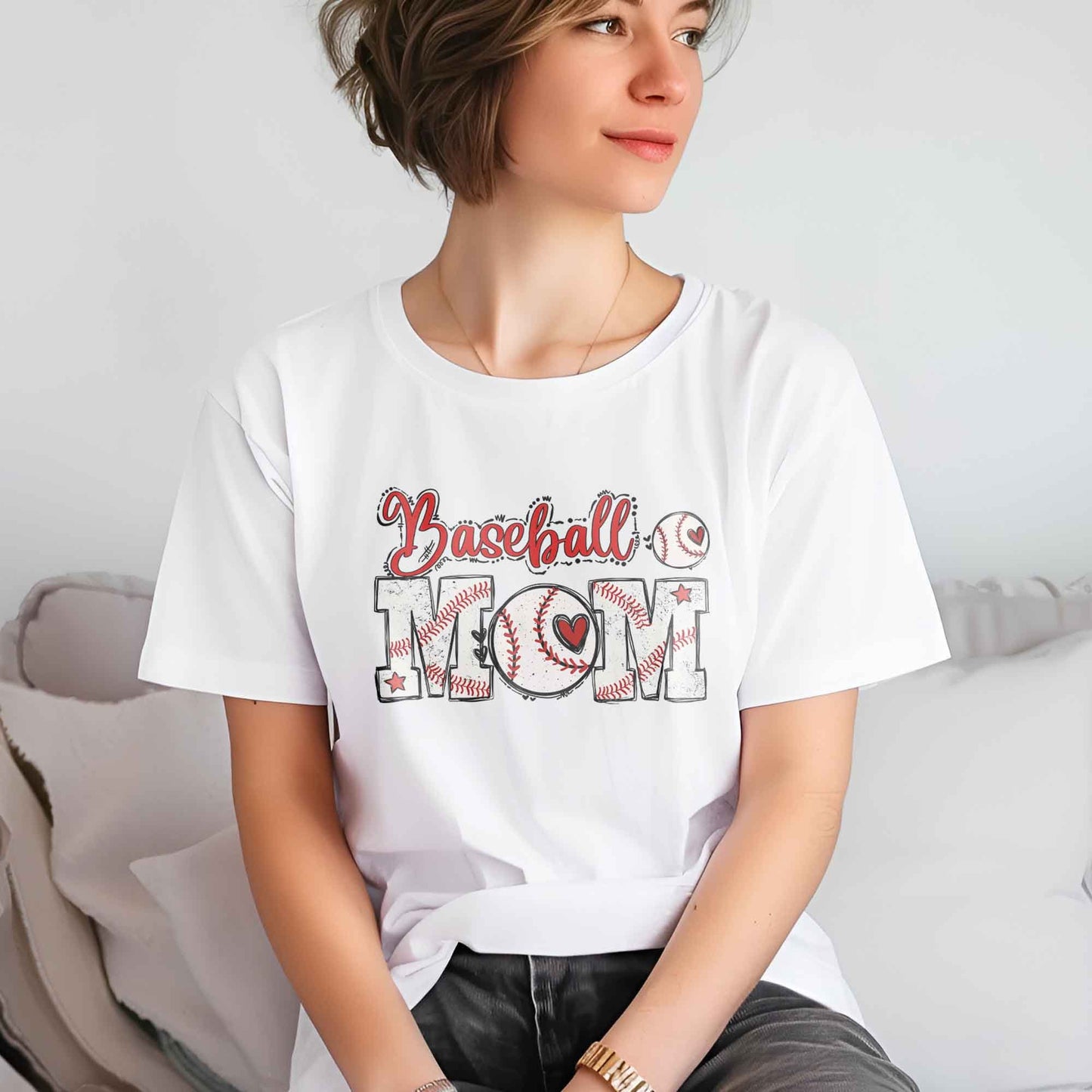 Baseball Mom DTF Transfers, DTF Transfer Ready For Press, Heat Press Transfer, Ready For Press, Direct to Film, DTF Prints, Mama Dtf Print