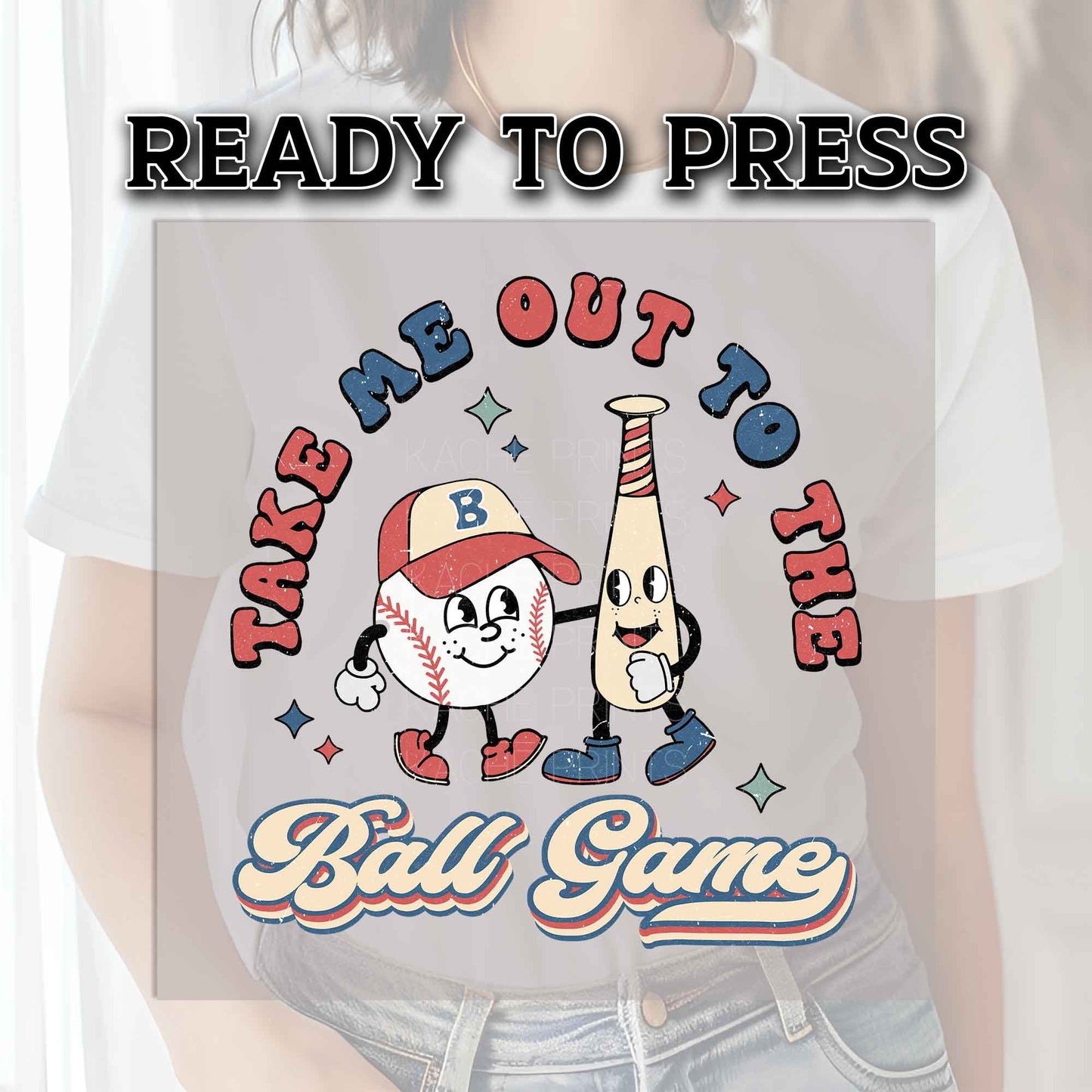 Baseball DTF Transfer Ready For Press, Dtf Heat Transfer, Baseball DTF Transfer, Heat Press Transfer,Ready For Press, Ball Game Dtf Prints