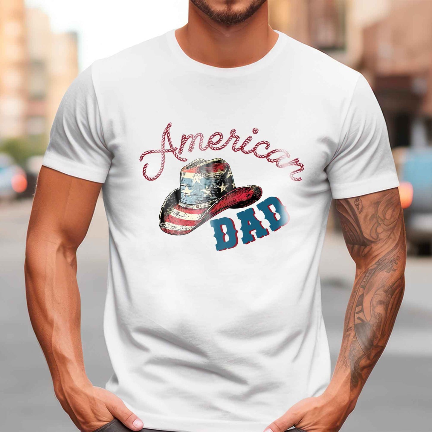 Dad DTF Transfers, DTF Transfer Ready For Press, Heat Press Transfer, DTF Print, Daddy Ready For Press, Father Dtf Transfers, American Dad