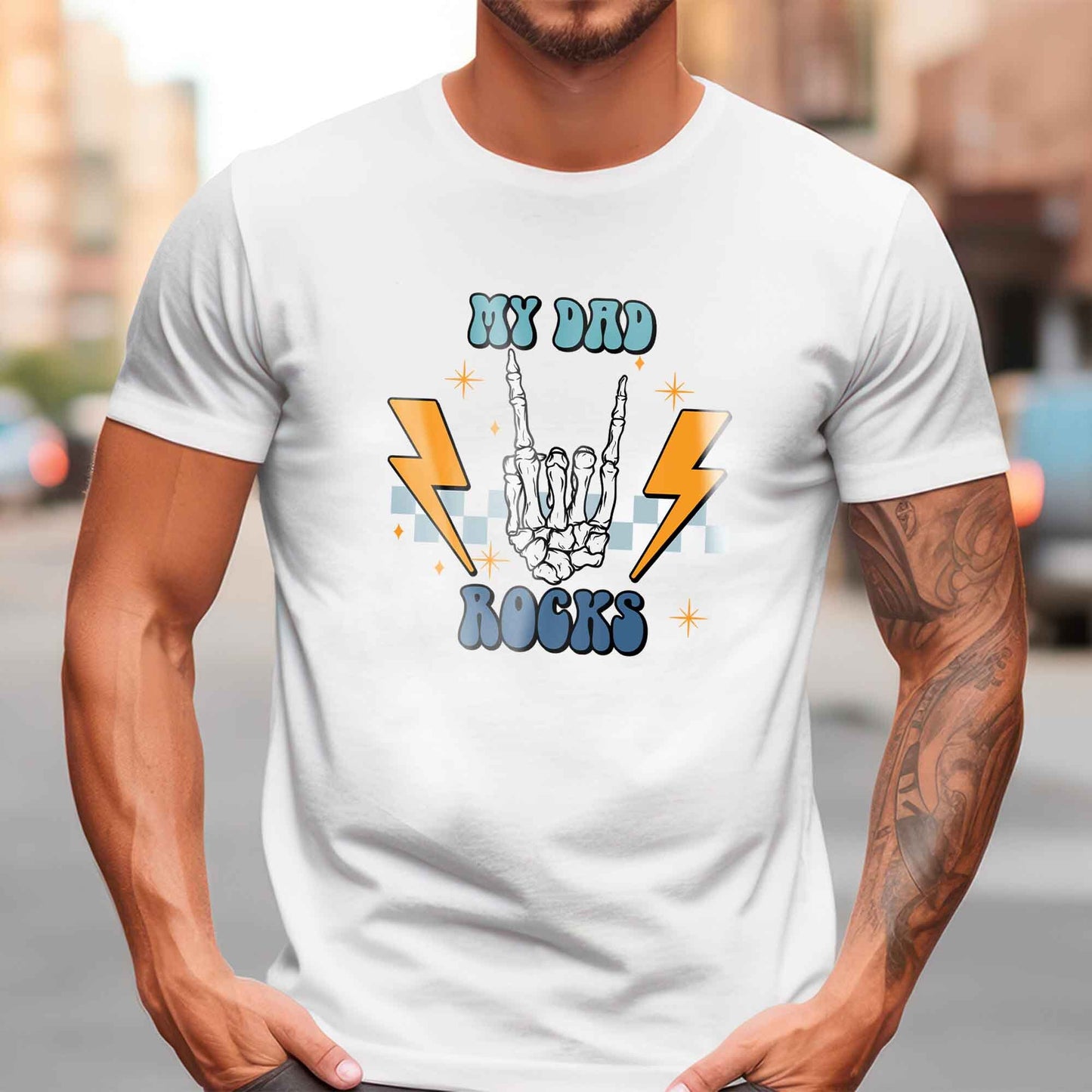 Dad DTF Transfers, DTF Transfer Ready For Press, Heat Press Transfer, DTF Print, Daddy Ready For Press, Father Dtf, My Dad Rocks Dtf Prints