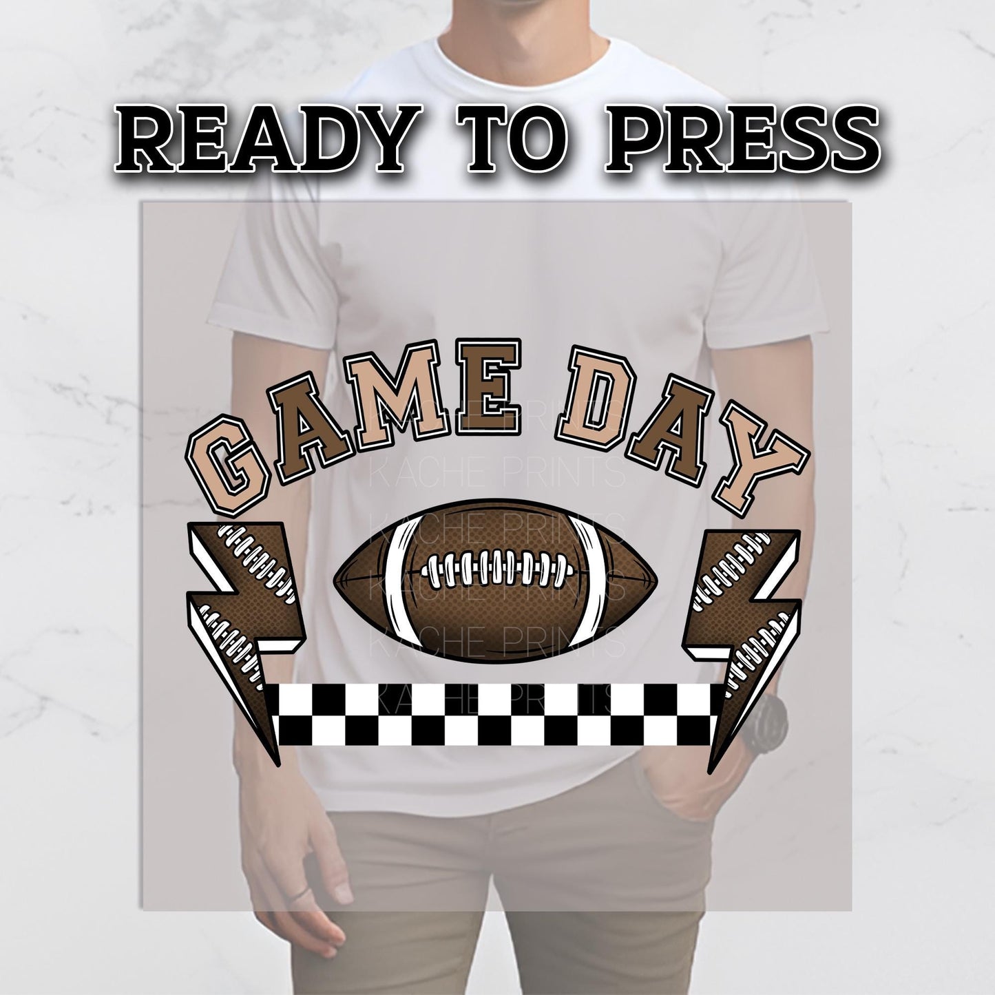 Game Day DTF Transfer Ready For Press, Football DTF Transfer, Heat Press Transfers, Dtf Heat Transfers, Football Season Transfers, Game Dtf