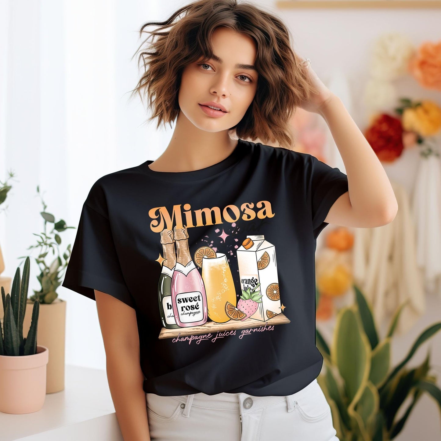 Mimosa Bar DTF Transfer Ready For Press, Cheers DTF Transfer, Heat Press Transfer, Dtf Print, Ready Dtf Transfer, Champagne Juices Garnishes