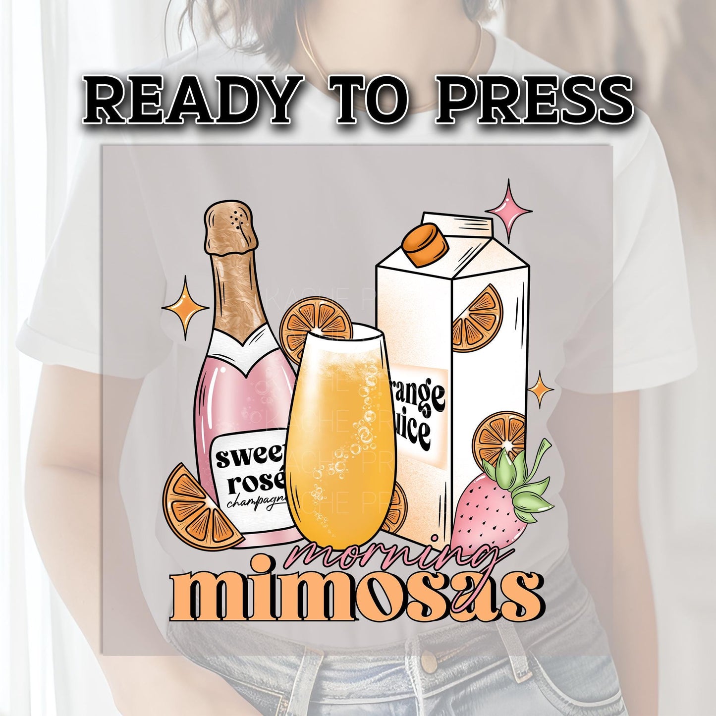 Morning Mimosas DTF Transfer Ready For Press, Champagne DTF Transfer, Heat Press Transfer, Dtf Prints, Ready Dtf Transfer, Cheers Juices Dtf