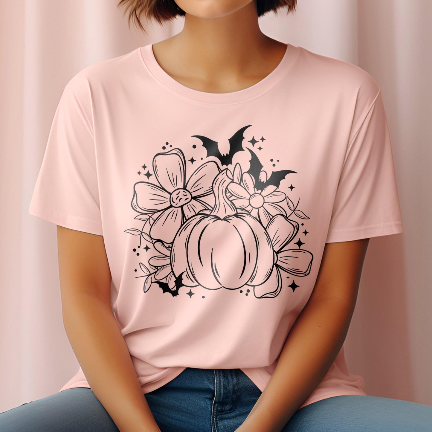Pumpkin Season DTF Transfer Ready For Press, Fall DTF Transfers, Autumn DTF Print, Fall Transfers, Pumpkin Ready to Press, Bats Dtf Print