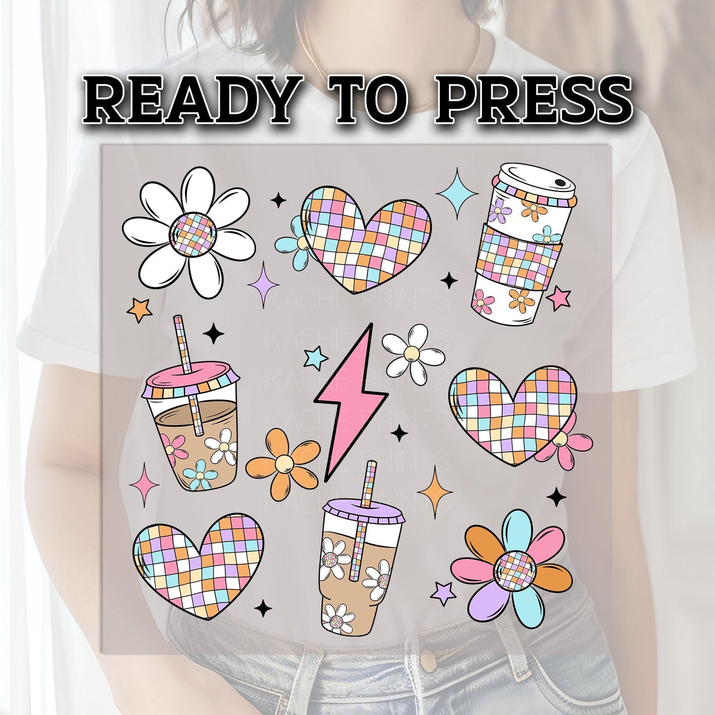 Ice Coffee DTF Transfer Ready For Press, Coffee Club DTF Transfer, Heat Press Transfer, Dtf Print, Ready Dtf Transfer,Coffee Lover Dtf Print