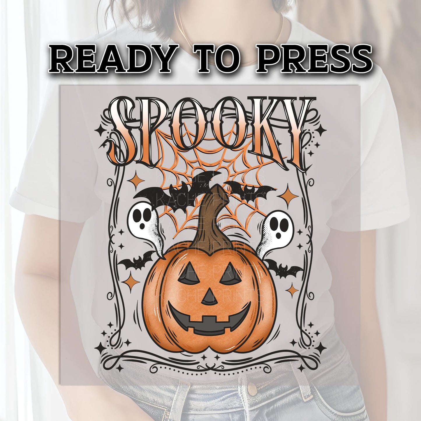 Spooky Spice DTF Transfer, Halloween DTF Transfers Ready For Press, Spider Dtf, Bats DTF Prints, Heat Press Transfers, Pumpkin Dtf Transfers