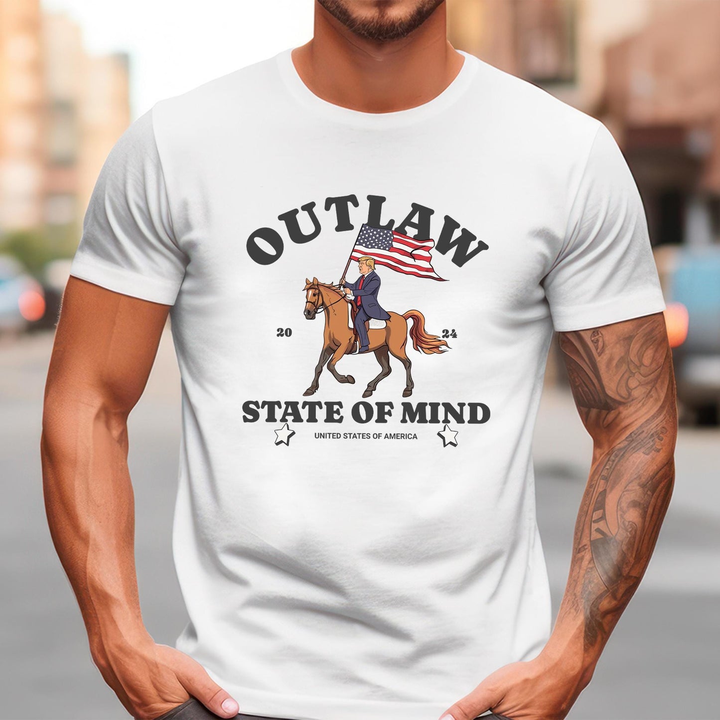 Trump DTF Transfer, Felon Trump Ready to Press, Trump Transfers, Heat Transfer, Trump 2024, Outlaw State Of Mind, Political DTF, Trump Shirt