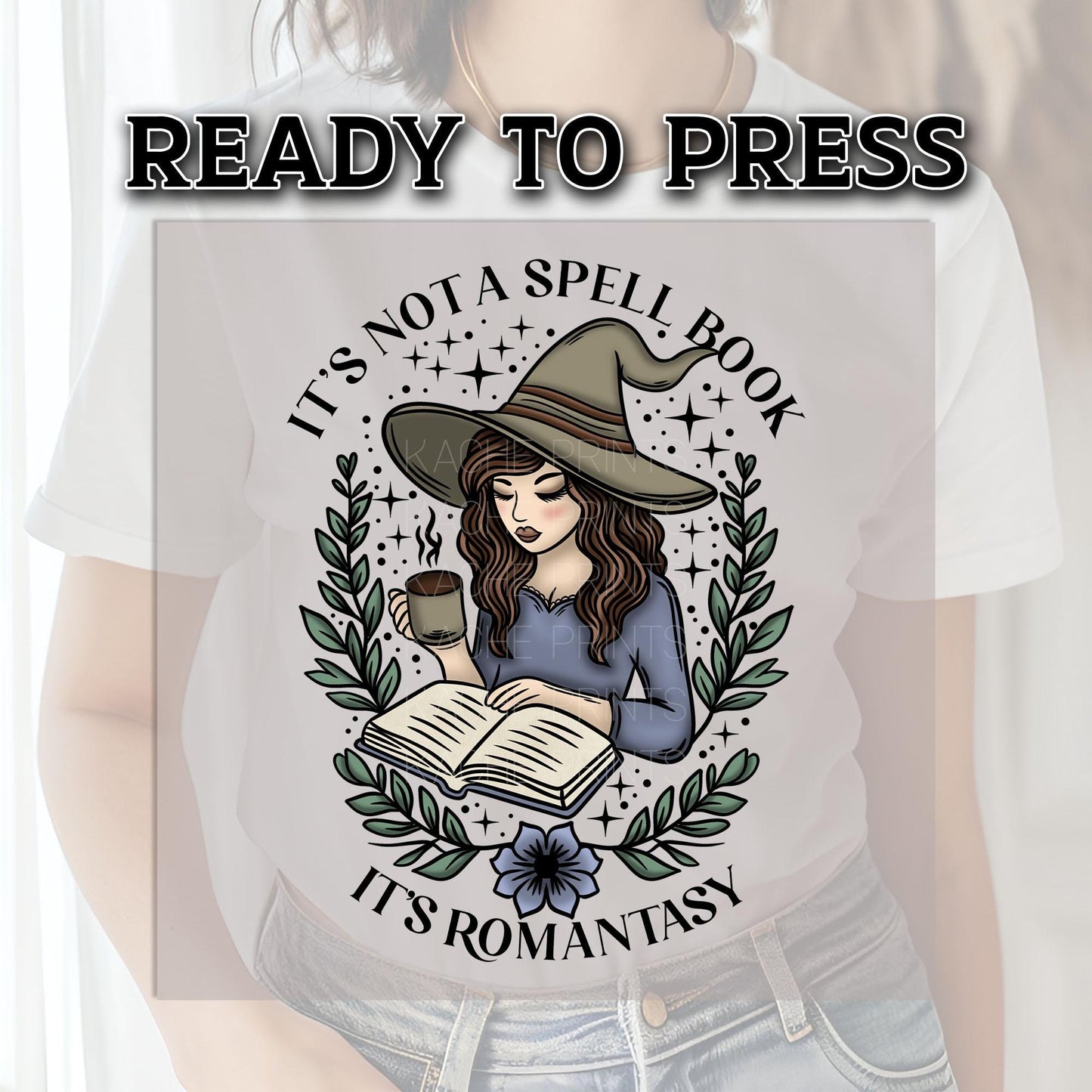 It's Not A Spell Book DTF Transfers, Halloween DTF Transfer Ready For Press, Heat Press Transfer, Horror Dtf Print, It's Romantasy Dtf Print