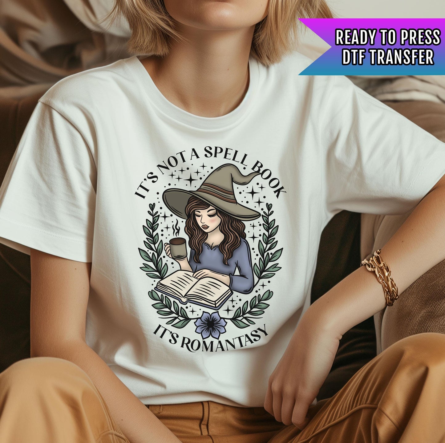 It's Not A Spell Book DTF Transfers, Halloween DTF Transfer Ready For Press, Heat Press Transfer, Horror Dtf Print, It's Romantasy Dtf Print