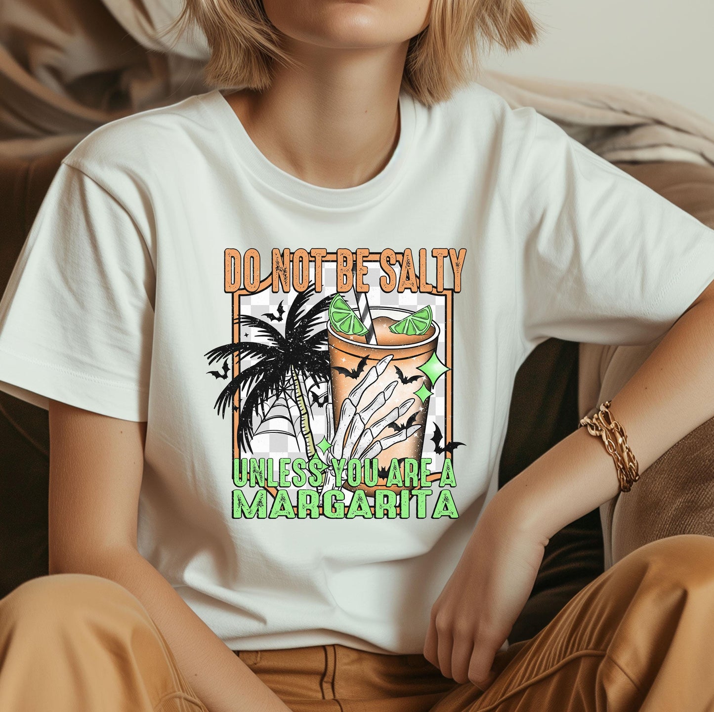Do Not Be Salty Unless You Are A Margarita DTF Transfers, Spider Dtf Transfer, Halloween DTF Transfers Ready For Press, Heat Press Transfers