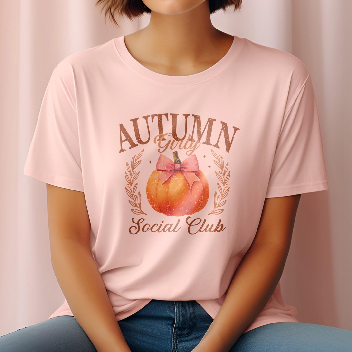 Autumn DTF Transfer Ready For Press, Fall DTF Transfers, Autumn DTF Transfer, Fall Transfers, Pumpkin Patch Club, Autumn Girly Social Club