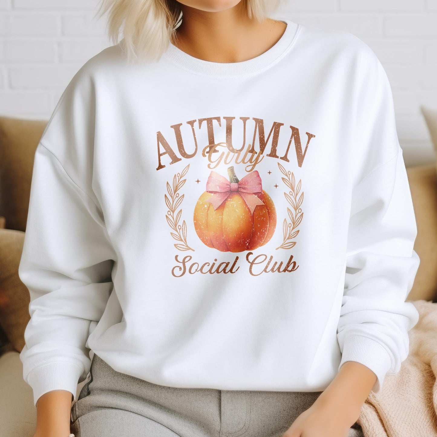 Autumn DTF Transfer Ready For Press, Fall DTF Transfers, Autumn DTF Transfer, Fall Transfers, Pumpkin Patch Club, Autumn Girly Social Club