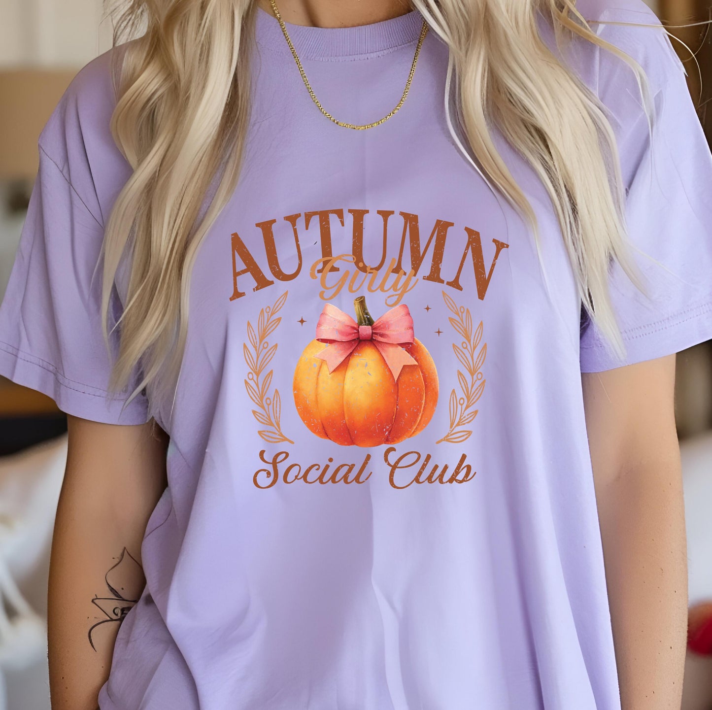 Autumn DTF Transfer Ready For Press, Fall DTF Transfers, Autumn DTF Transfer, Fall Transfers, Pumpkin Patch Club, Autumn Girly Social Club