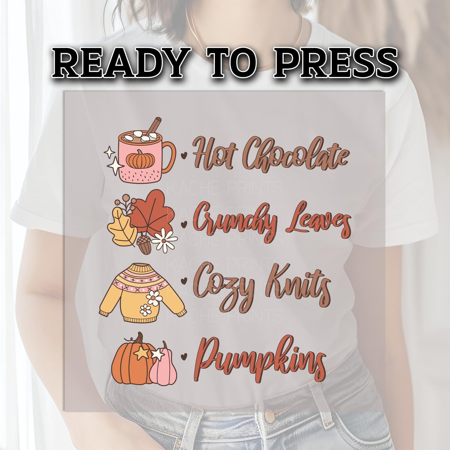 Autumn DTF Transfer Ready For Press, Fall DTF Transfers, Autumn DTF Transfer, Fall Transfers, Pumpkin Patch Club, Cozy Autumn Dtf Prints