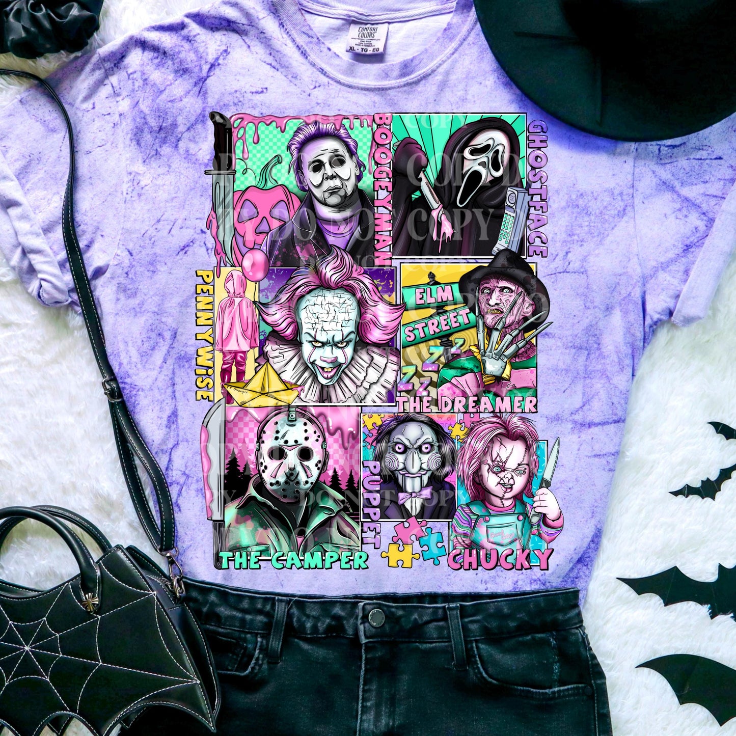 Halloween Gang Sheet, Spooky Movie Gang Sheet, Halloween DTF Transfer, Horror Classics DTF Transfer,Scary Movie DTF Transfer Ready For Press