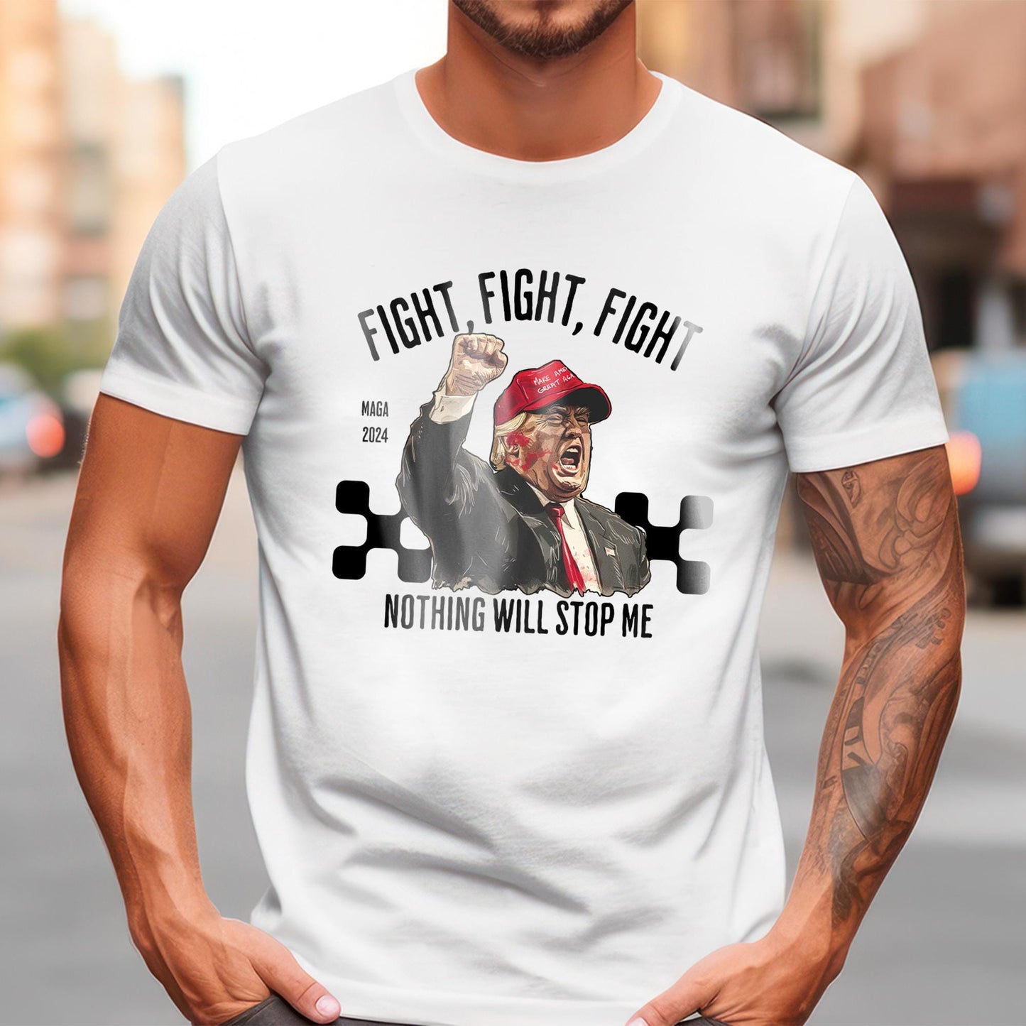 Trump Fight DTF Transfer, Trump Shooting Transfer, Trump Transfers, Trump Assassination Attempt, Trump 2024 Transfers, Bulletproof Trump Dtf